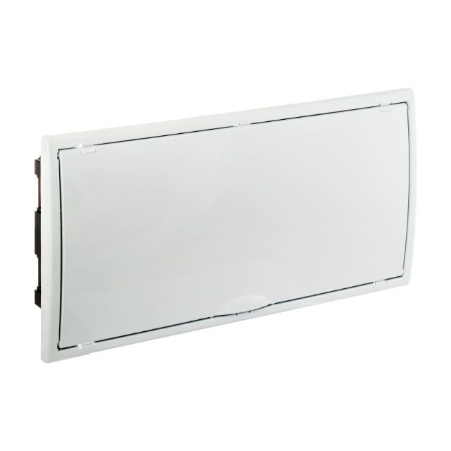 Caja empotrable 22 elementos cuadro y puerta blanco 450x222x72mm. (Solera 8690)