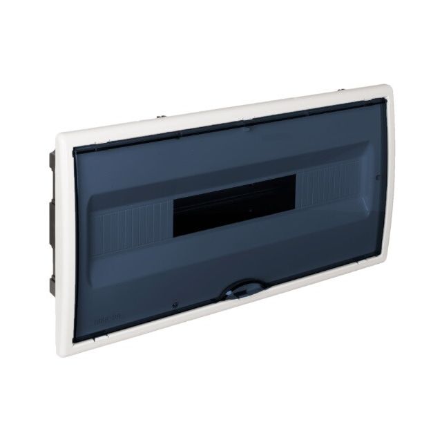Caja empotrable 22 elementos cuadro y puerta fume 450x222x72mm. (Solera 8690PF)