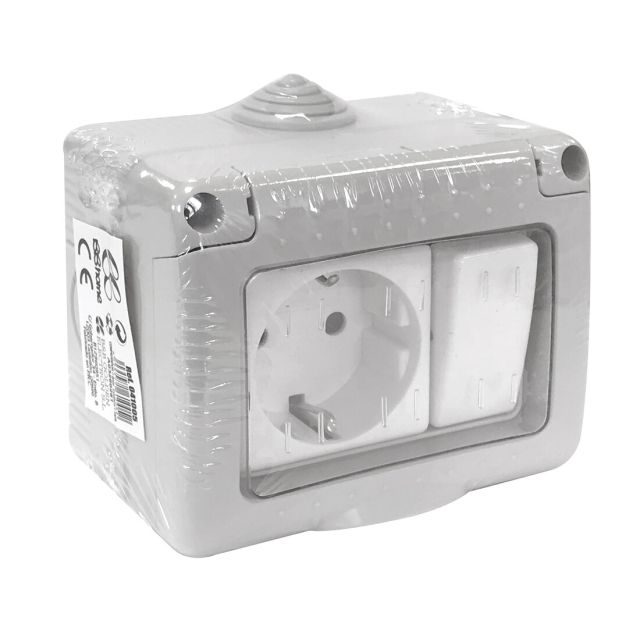 Conmutador estanco con base TTL y tapa IP55 16A 250V (B&B 041005)