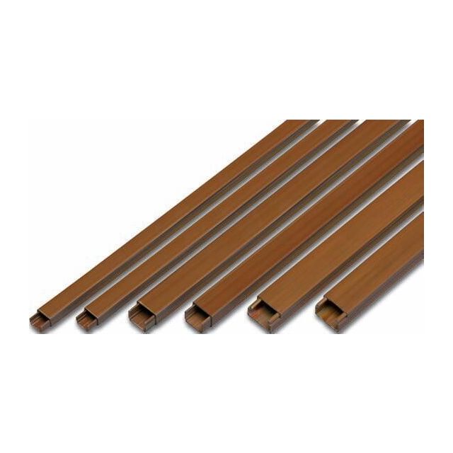 2m. de canaleta adhesiva marrón 10x16mm. (Famatel 71628A)