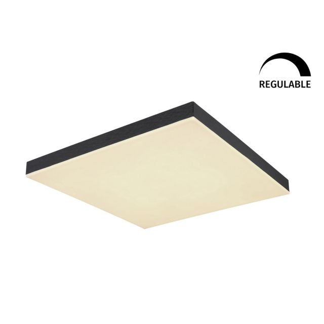 Panel led cuadrado regulable negro con mando Doro 24W 230V 2860Lm cct 450x450x65mm (Globo 41594D2)