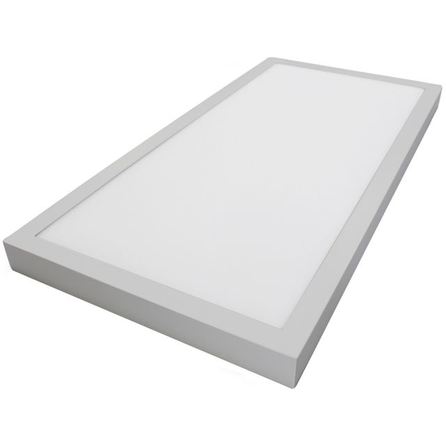 Panel Led de superficie rectangular marco níquel 36W 3600Lm 6000°K 90x30cm. (GSC 203405038)