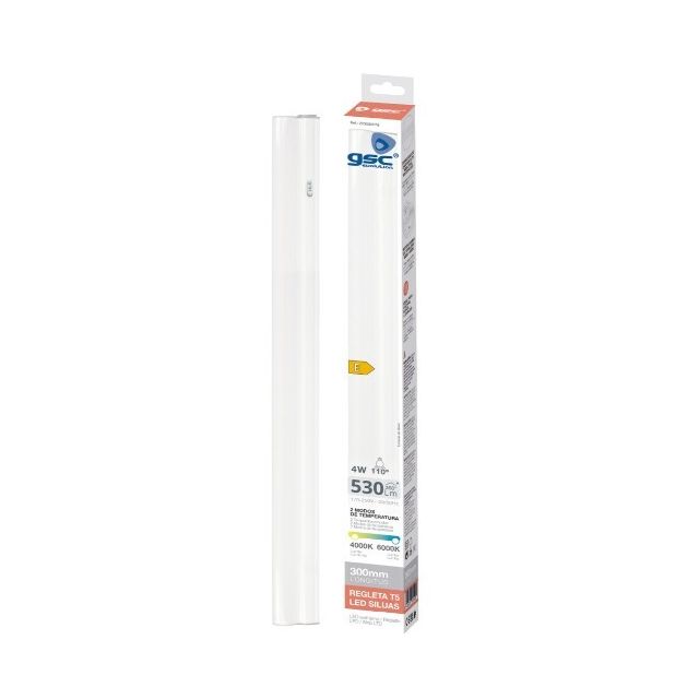 Regleta Led T5 con interruptor Siluas 4W 4000k-6000K 300mm (GSC 203800079)