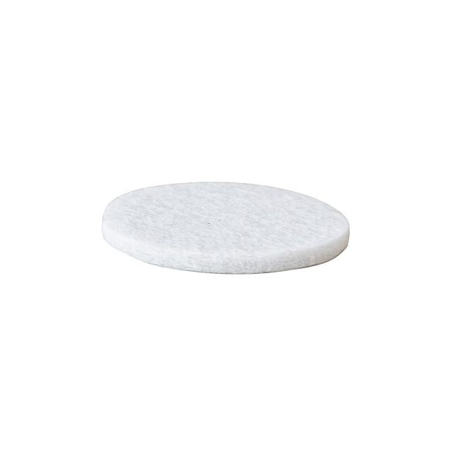 8 ud. deslizador de fieltro redondo adhesivo antideslizante blanco ø25mm. (Köppels F1002B) (Blíster)