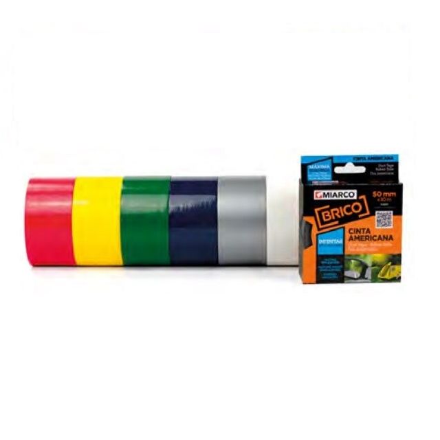 Cinta americana brico negro 50mm x 10m (Miarco 35662)