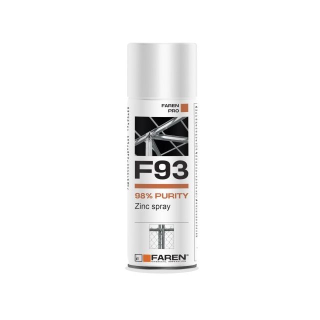 Galvanizado en frío, Cinc profesional al 98% F93 400 ml. (Faren 973003)