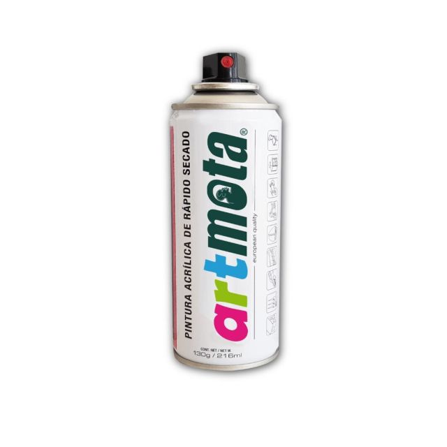 Pintura acrílica 216ml negro mate R9005 (Mota LA02)