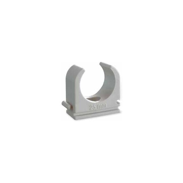 100 ud. abrazaderas ø25mm lapaclip gris M-6 (Lapafil 18025)