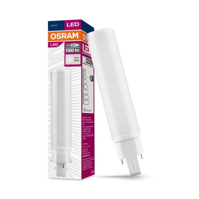 Lámpara Led PL 2 Pin G24d 10W 4000°K (Osram 4058075024991)
