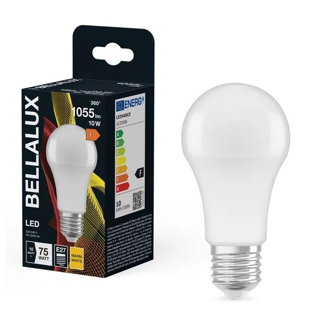 Bombilla estándar 10W 1060Lm E27 2700°K (Bellalux 4058075128101)