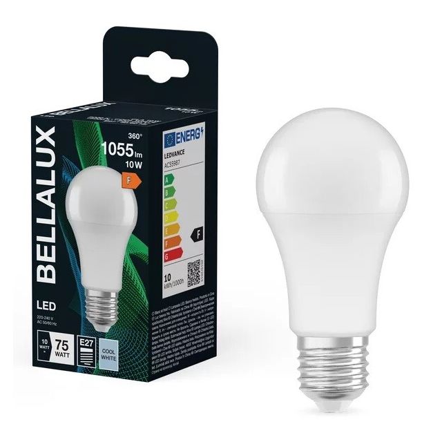 Bombilla estándar  10W 1060Lm E27 4000°K (Bellalux 4058075128125)