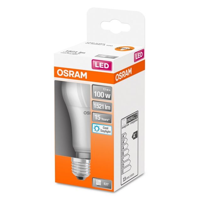 Lámpara Led estándar E27 13W 6500°K 1521Lm (Osram 4058075304277)
