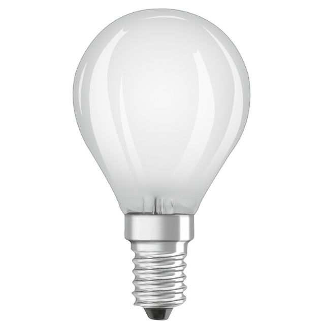 Lámpara esférica cristal Led mate Retrofit E14 3,4W 2700K 470Lm (Osram 468711)