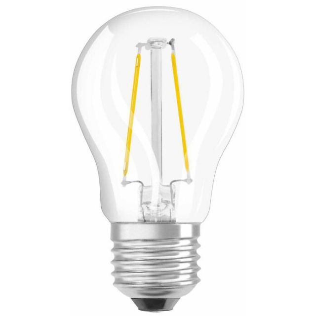 Lámpara esférica cristal Led clara Retrofit E27 3,4W 2700°K 470Lm (Osram 467790)