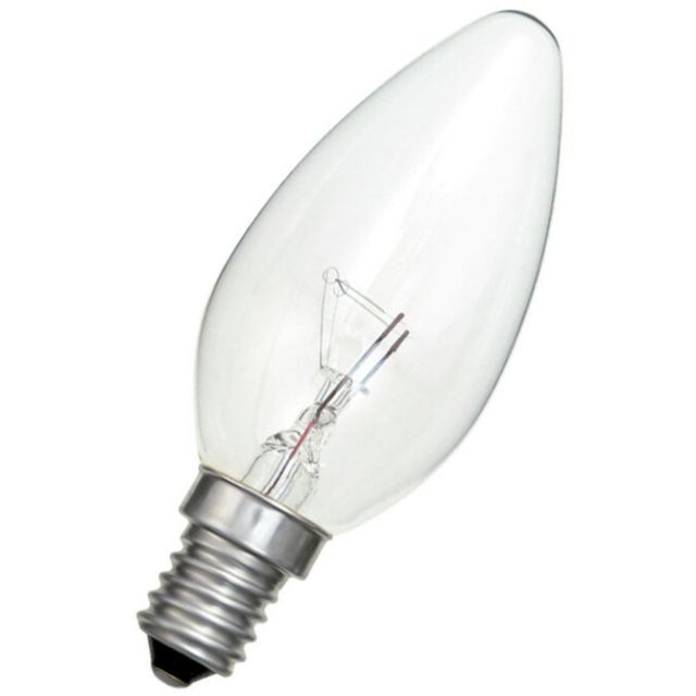Lámpara incandescente vela clara 40W E14 (Patron 05054)