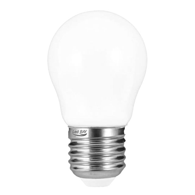 Lámpara esferica cristal Led mate E27 4W 4000°K 360Lm (Ledbay CSF27-4-40)