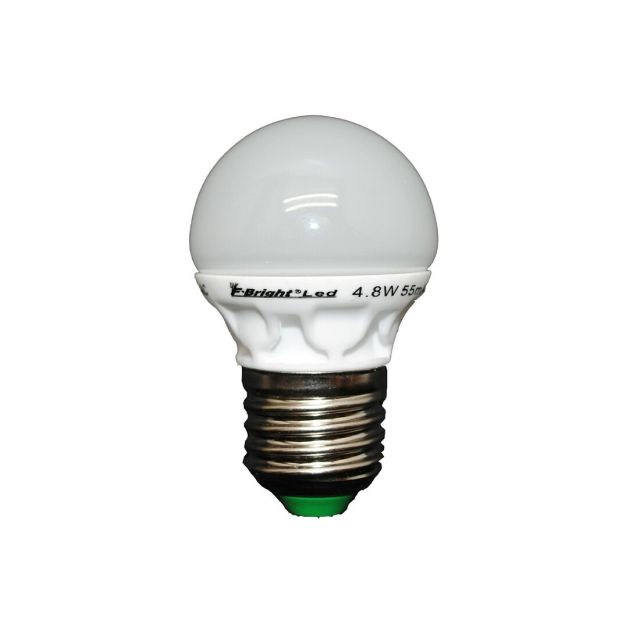 Lámpara esférica Led cerámica E27 5,5W 3000°K 380Lm (F-Bright 2601241)