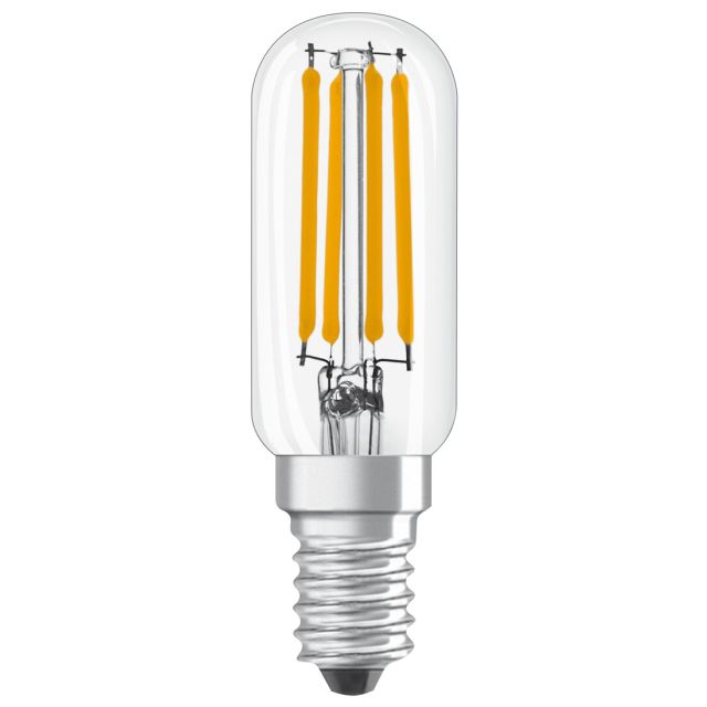 Lámpara pebetera cristal Led Special T26 E14 4W 2700°K 470Lm (Osram 133501)