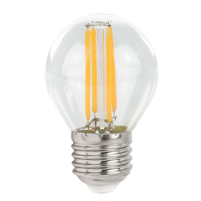 Lámpara esférica cristal Led clara E27 6W 2700°K 850Lm (Spectrum WOJ+14396)