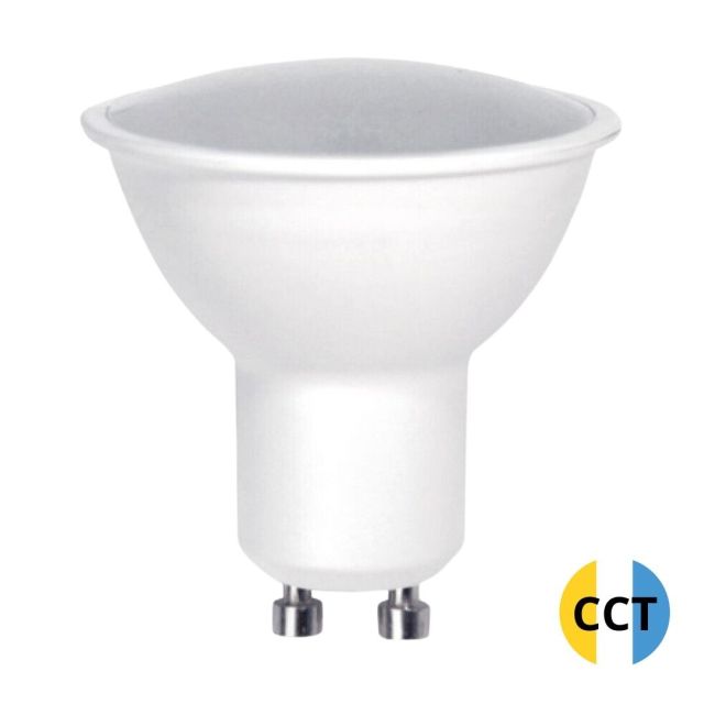 Lampara dicroica Led GU10 6W cambio de tonalidad CCT con memoria 520 Lm (F-Bright 2601745)