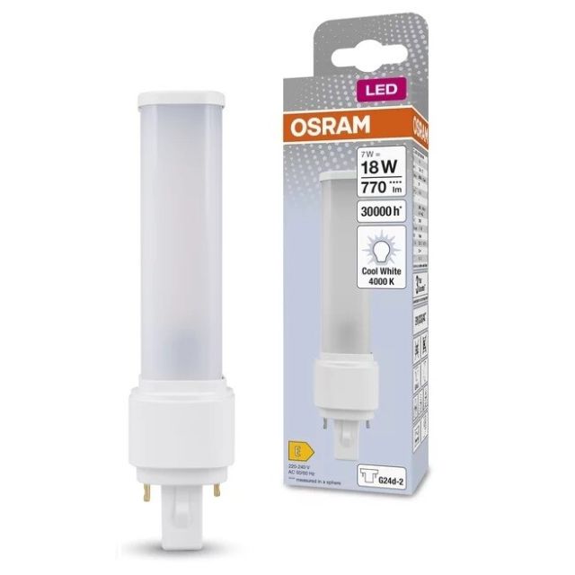 Lámpara Led PL 2 Pin G24d 7W 4000°K (Osram 4058075558502)