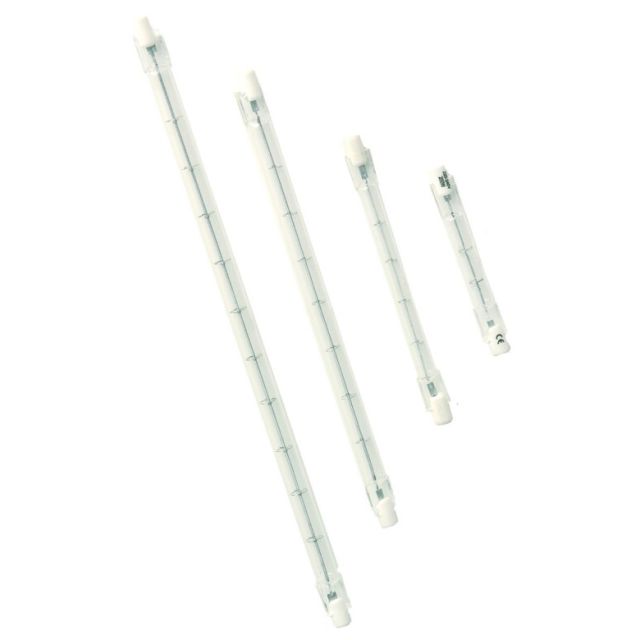 Lámpara halógena lineal económica R7S 300W 118mm.