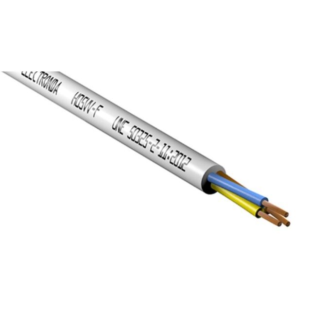 25m. manguera redonda blanca 3x1mm2