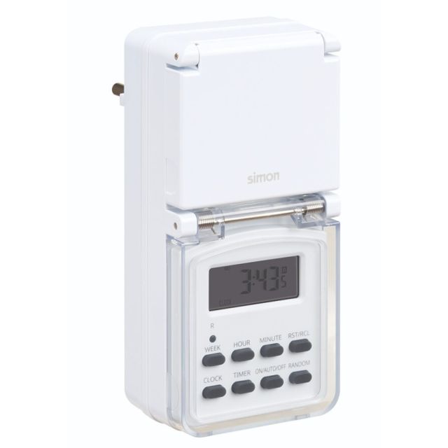 Programador semanal digital de exterior IP44 (Simon AF711201)