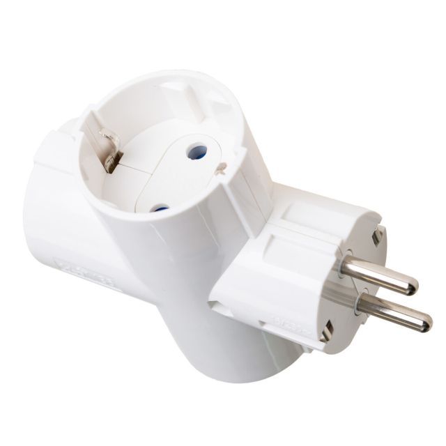 Adaptador bipolar triple 2P+T 250V 16A Máx. 3680W (Solera 186F)