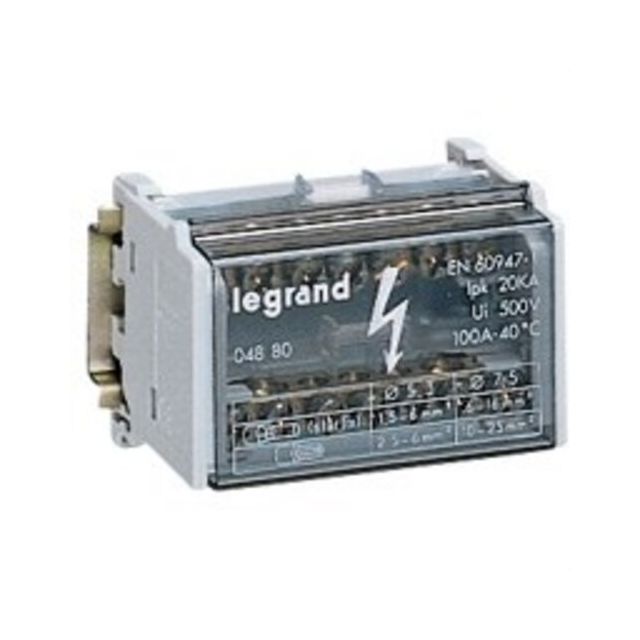 Repartidor bipolar 2P 125A 8 módulos (Legrand 004882)