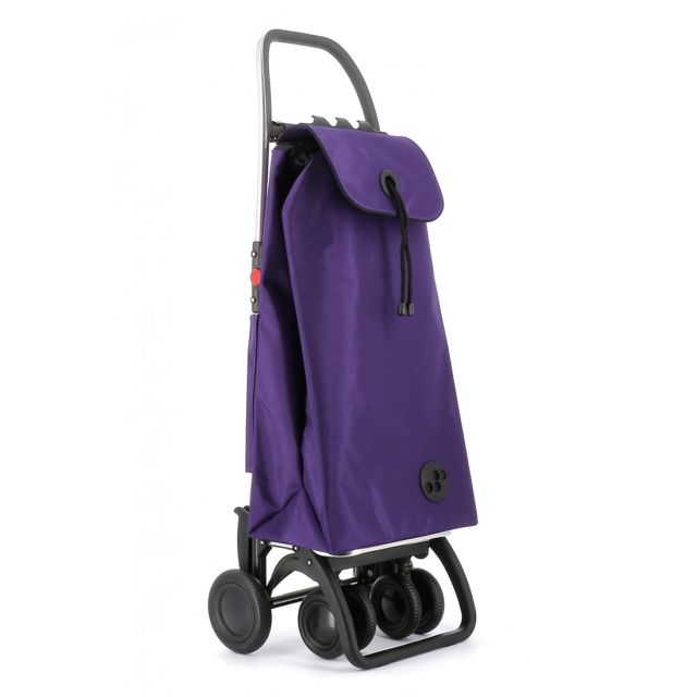 Carro de compra I-Max Mf plegable 4 ruedas (2 giratorias) morado (Rolser IMX306)