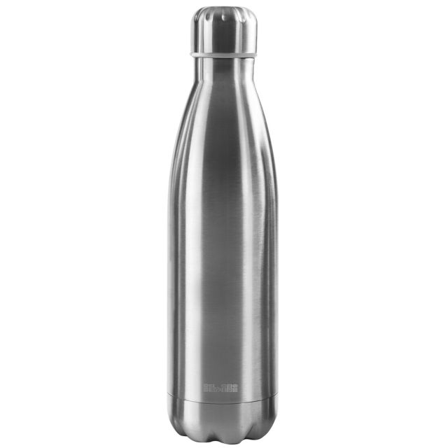 Botella termo de pared doble sin BPA inoxidable 18/10 500 ml. metálica (Ibili 758450)