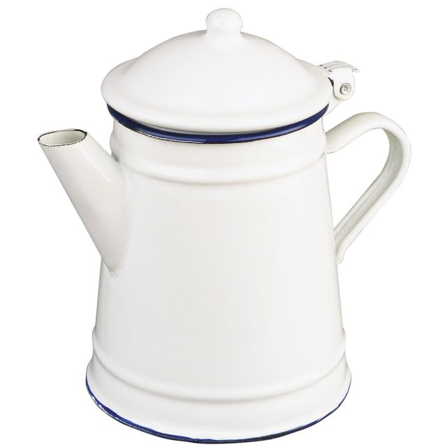 Cafetera cónica esmaltada de acero esmaltado vitrificado 1L (Ibili 903210)
