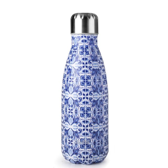 Botella termo de pared doble sin BPA inoxidable 18/10 335 ml. Evora (Ibili 758435E)