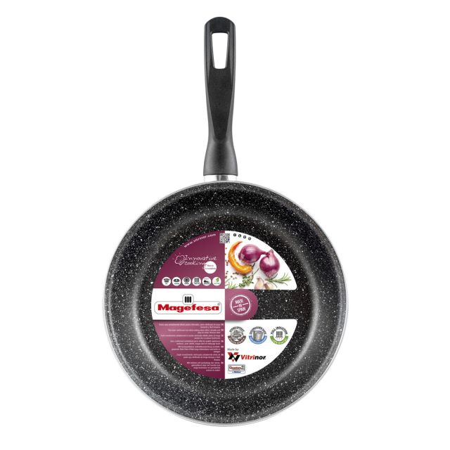 Sartén K2 Gransasso de acero esmaltado vitrificado ø30cm. (Magefesa 2108238)