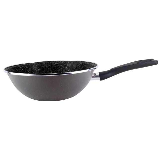 Wok K2 Gransasso de acero esmaltado vitrificado ø28cm. (Magefesa 2108247)