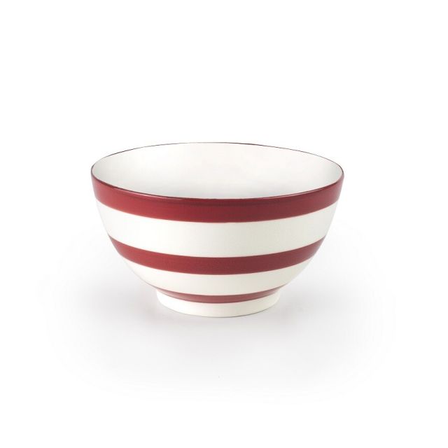 Bol desayuno cerámico Biarritz rojo Ø13,4cm (Ibili 688010)