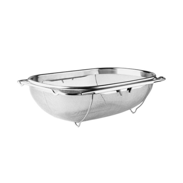 Escurridor extensible malla fina acero inoxidable (Ibili 703834)