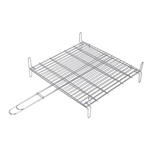 Parrilla doble inoxidable 40x45cm (Sauvic 2685)