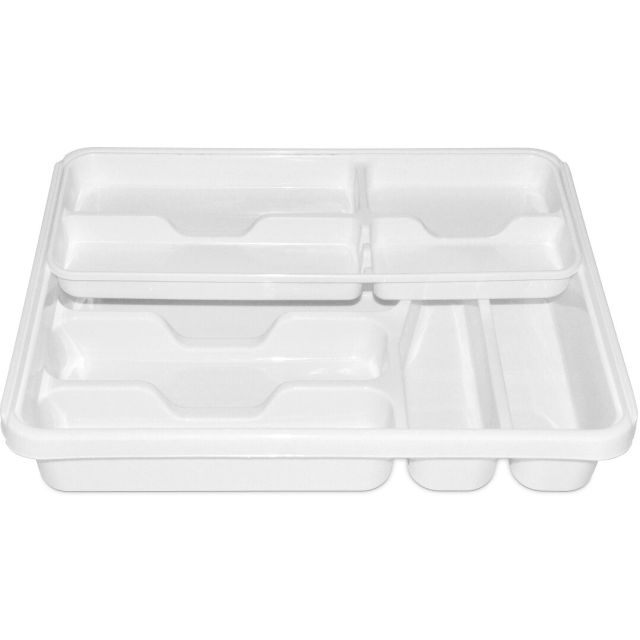 Clasificador doble de utensilios Aveiro blanco (Hega 16637)