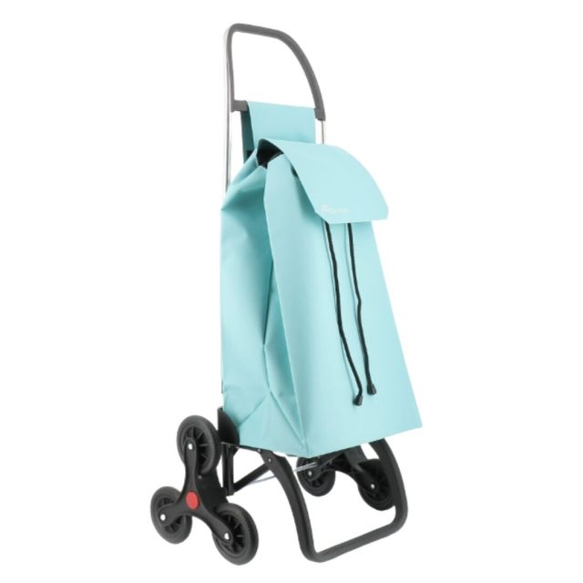 Carro de compra Saquet Ln 6 ruedas sube escaleras celeste (Rolser SAQ057)