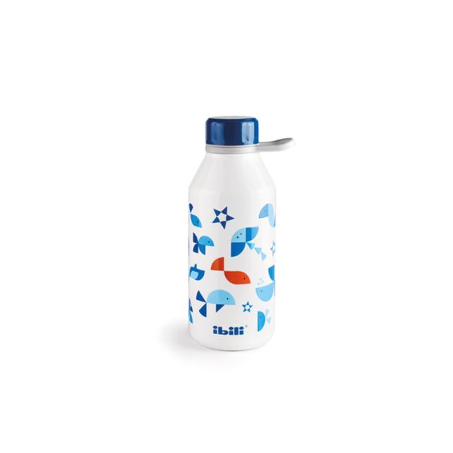 Botella termo para niños de pared doble inox minimal sin BPA 350 ml. (Ibili 721510)