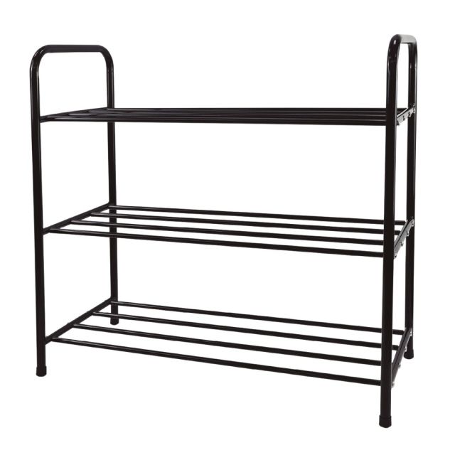 Zapatero 3 baldas negro 630x600x280mm. (GSC 402030014)