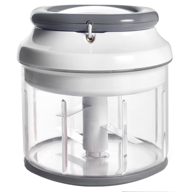 Picador rápido manual de acero inoxidable y plástico XL 1,3L. (Ibili 750370)