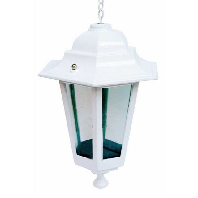 Farol jardín colgante blanco 60W GSC 700075 - 230V 190x270mm.