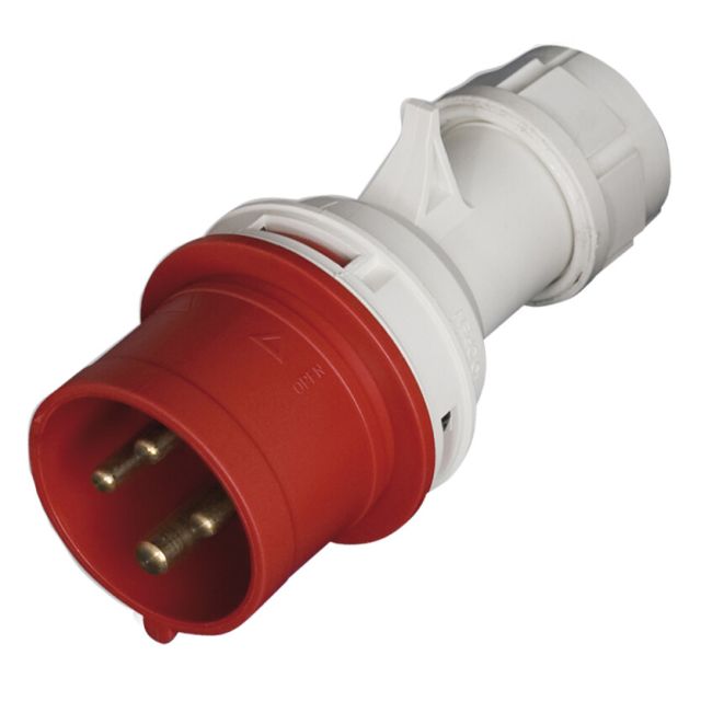 Clavija aérea cetac 4P rojo (3P + T) 32A IP44 380-415V (GSC 2300385)