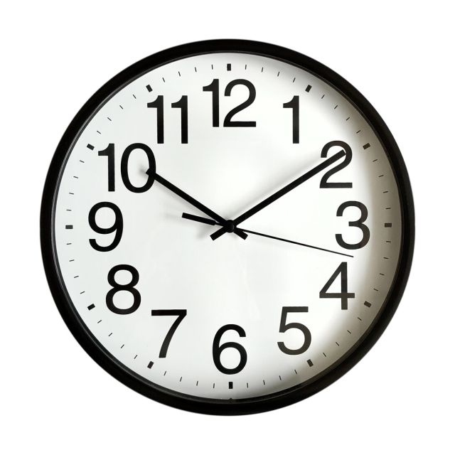 Reloj de pared negro y blanco ø25cm. (Electro DH 93.341)