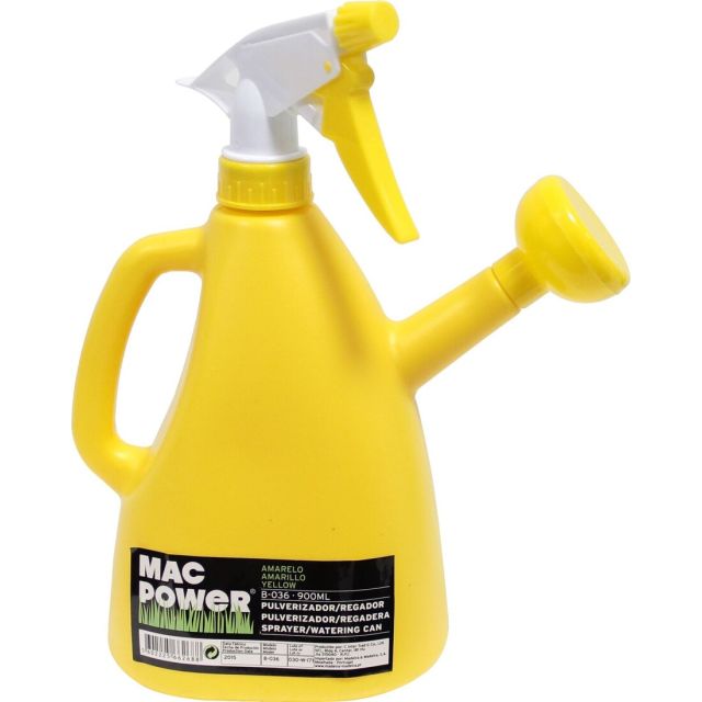 Pulverizador amarillo con regadera 900 ml. (Mader 66268)