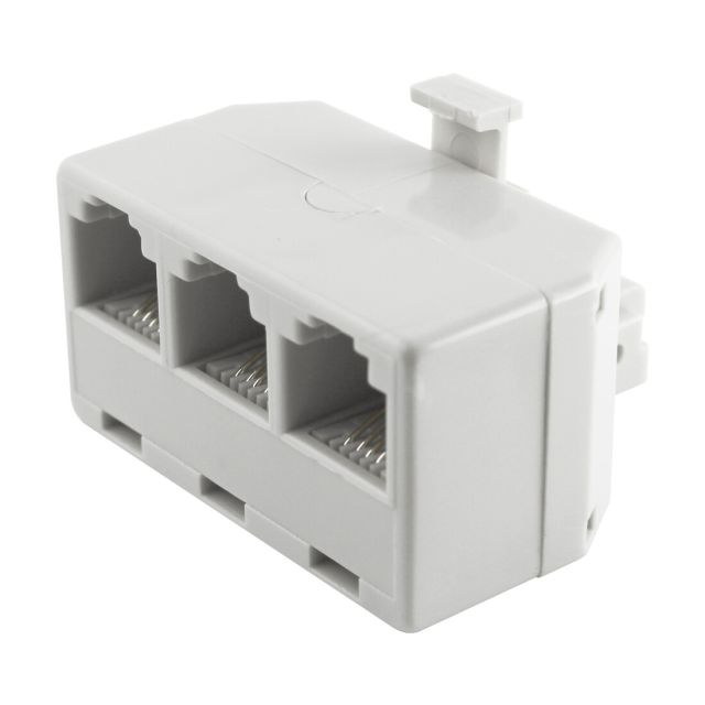 Distribuidor telefónico modular triple blanco (GSC 2600944)