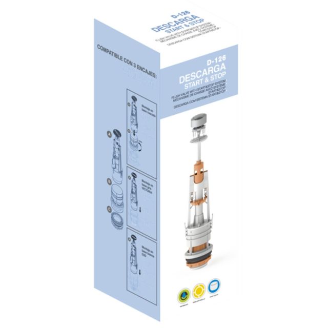 Kit sujeción descarga WC cisterna Start & Stop (Mirtak CA-40126)